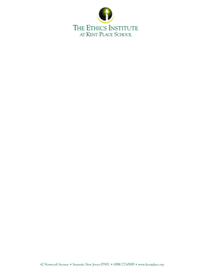 Show details for Ethics Institute Letterhead (Classic) 8.5x11