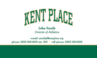 Show details for Athletics Business Cards (customizable)