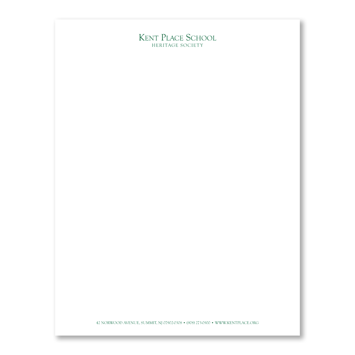 Show details for Heritage Society Letterhead (Classic) 8.5x11